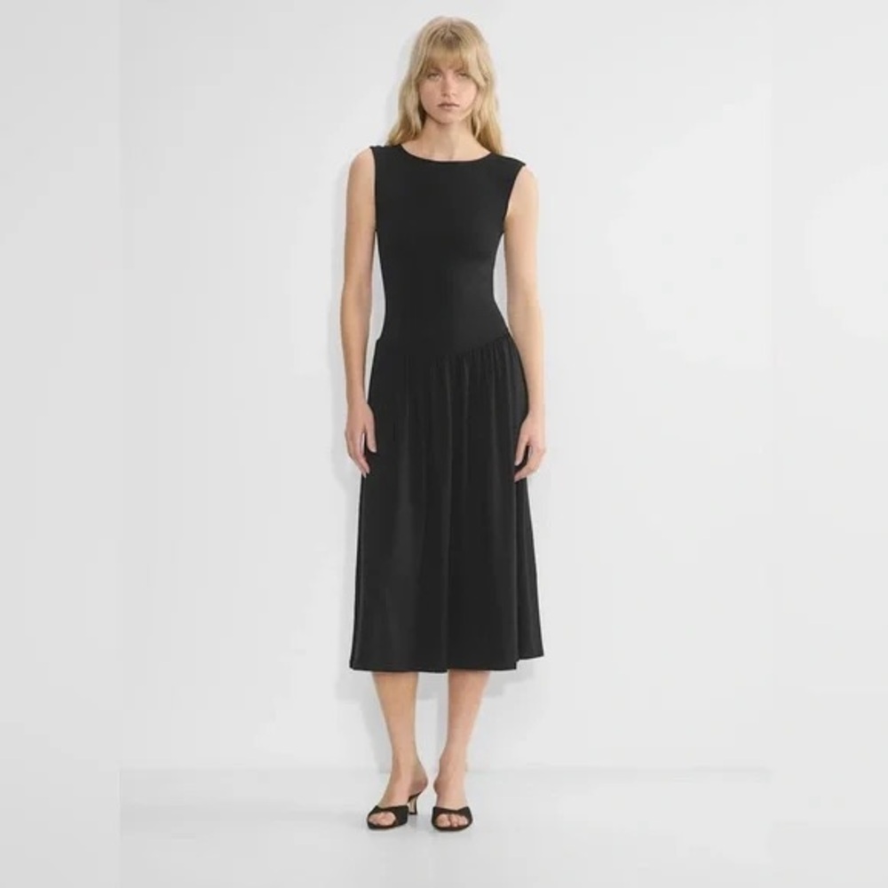Aritzia Black Midi Dress
